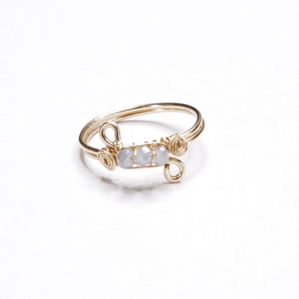 Handmade Gray Princess Ring